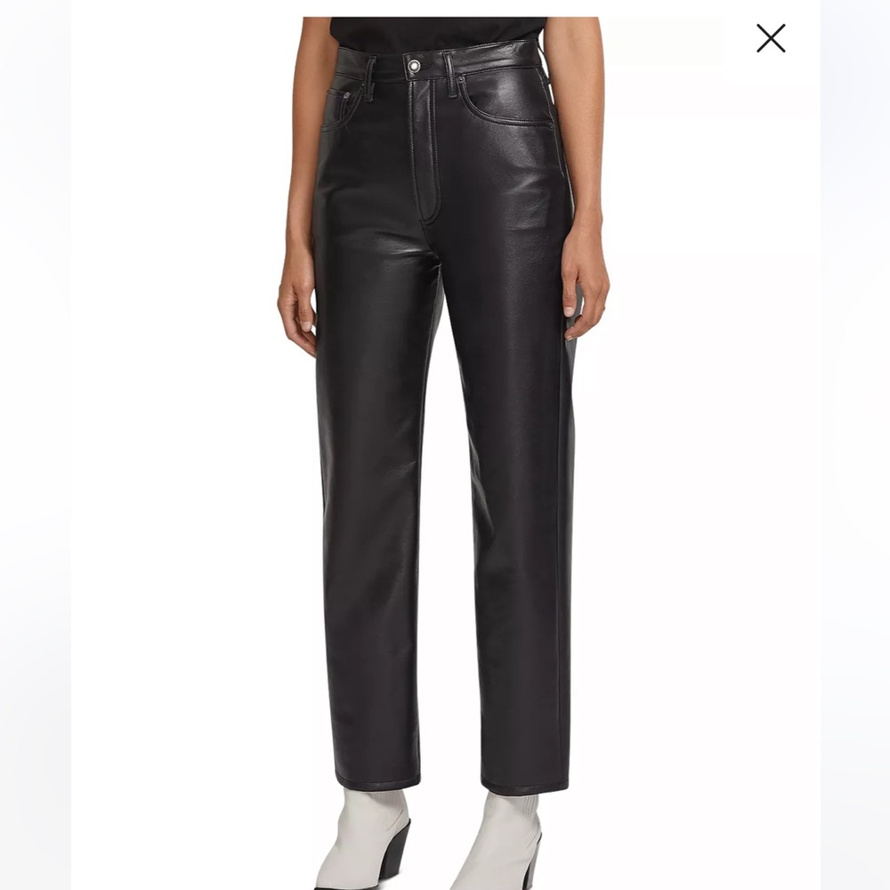 AGOLDE 90s Fitted Recycled Leather Pants